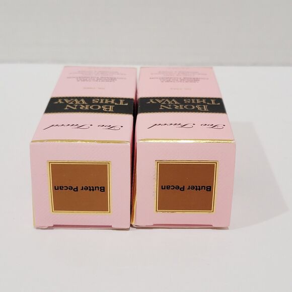 Too Faced Born This Way BUTTER PECAN Undetectable Foundation 1.0 Fl Oz Lot of 2 - Picture 9 of 13